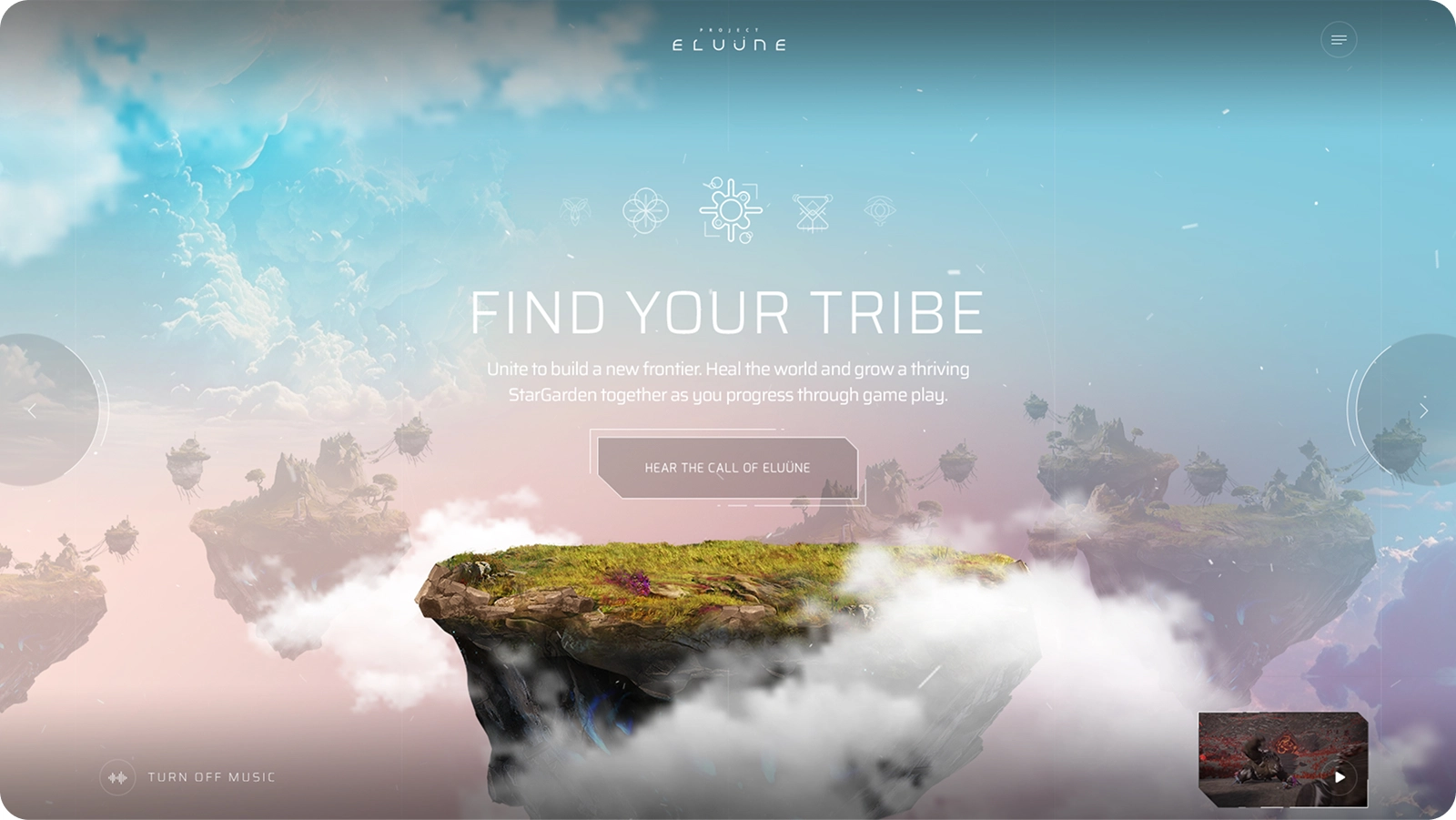 Eluüne website design