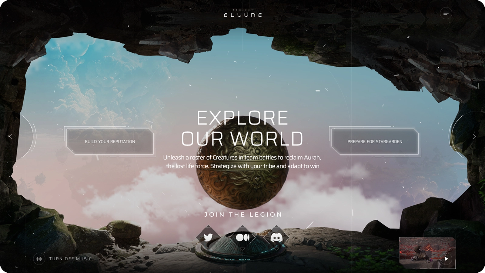 Eluüne website design