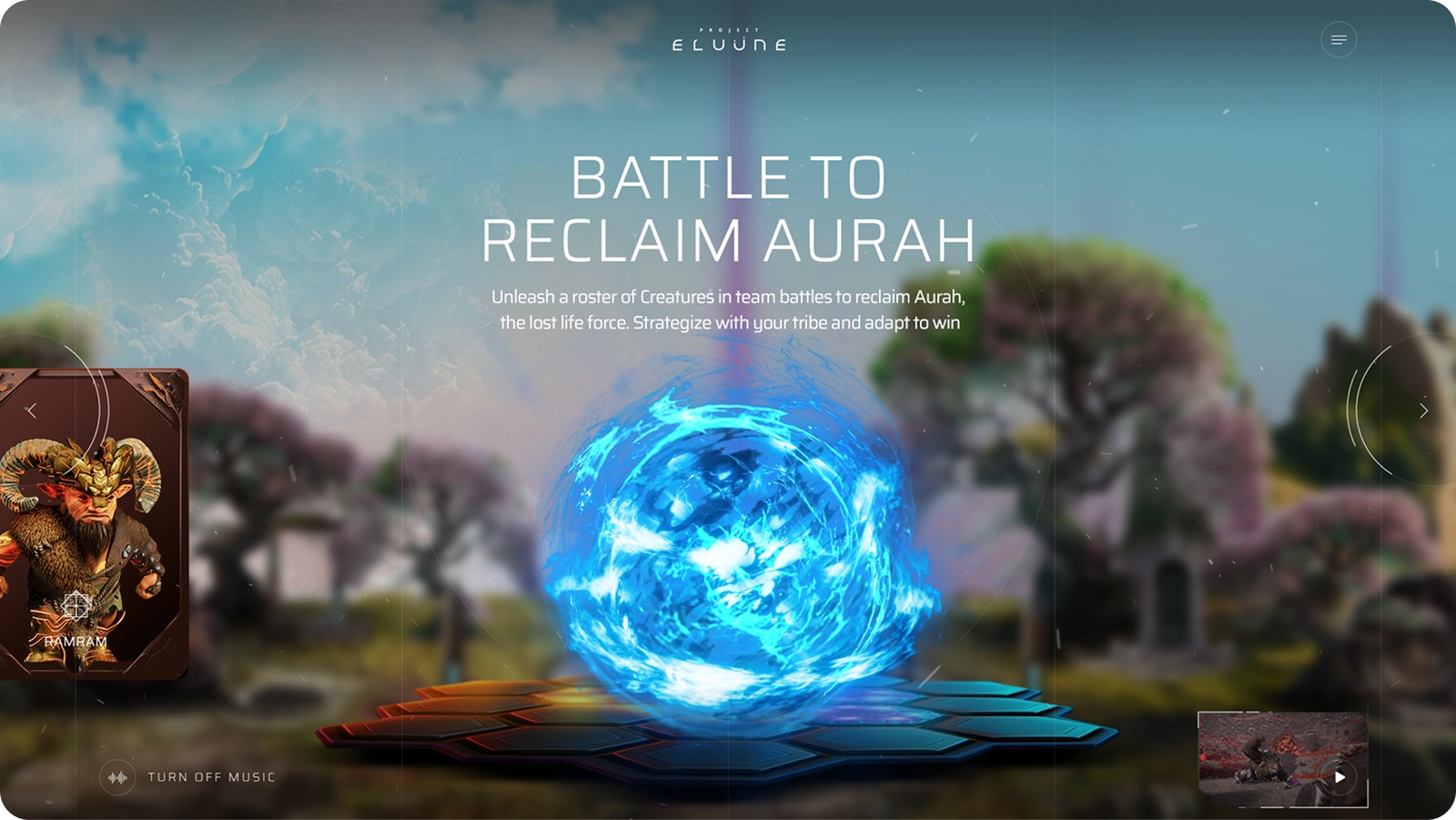 Eluüne website design