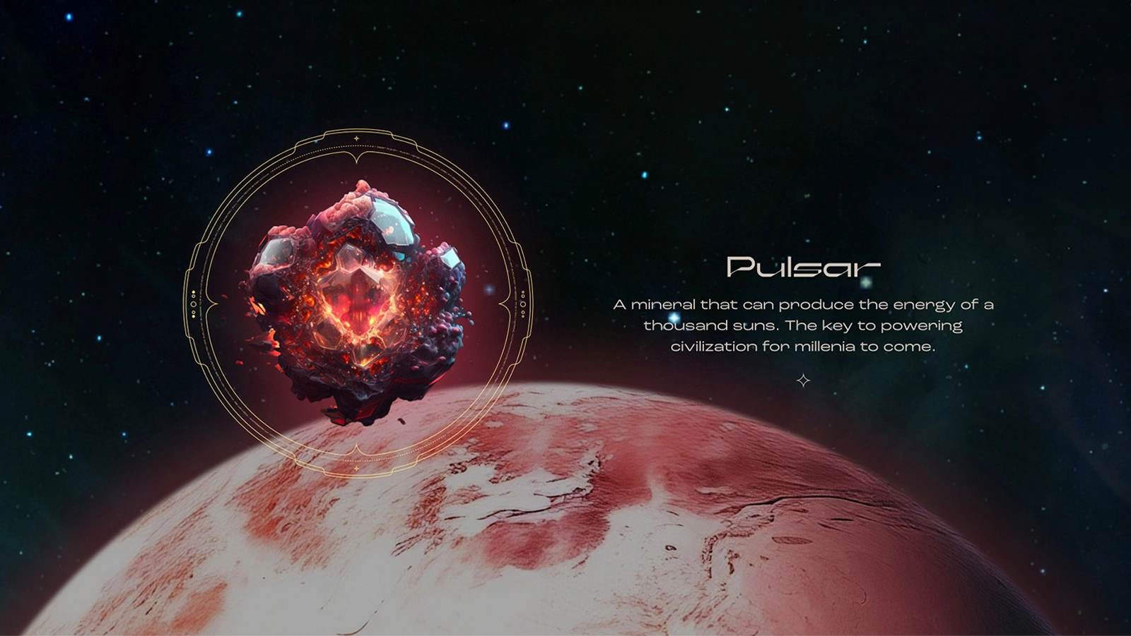 Pulsar website design