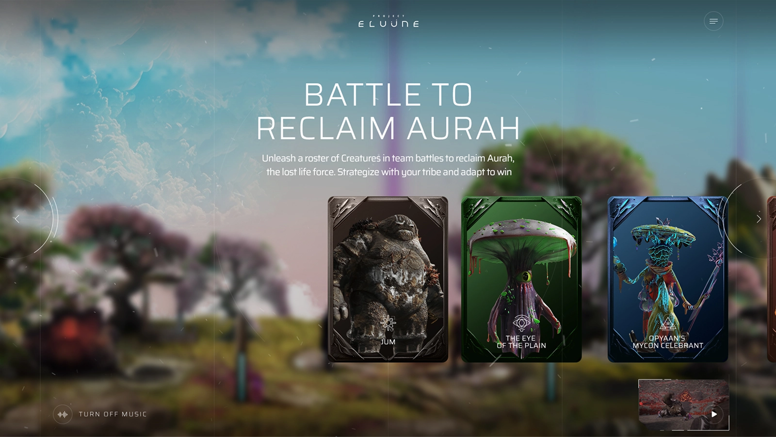 Eluüne website design